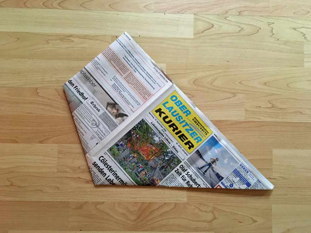 Zeitungsrückseite